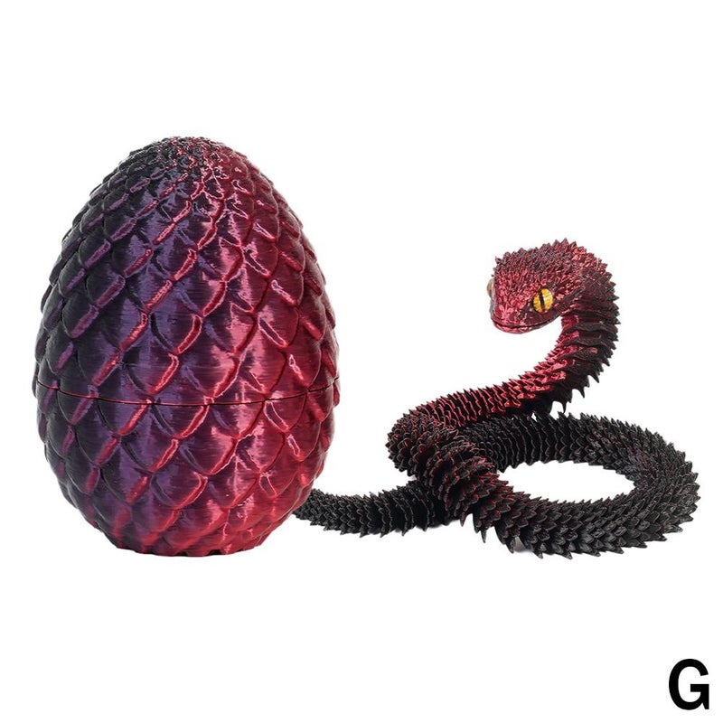 3D Printed Viper Dragon Egg Set - Cross-border Easter Hot Item, Joint Gift, Children's Toy, Wholesale